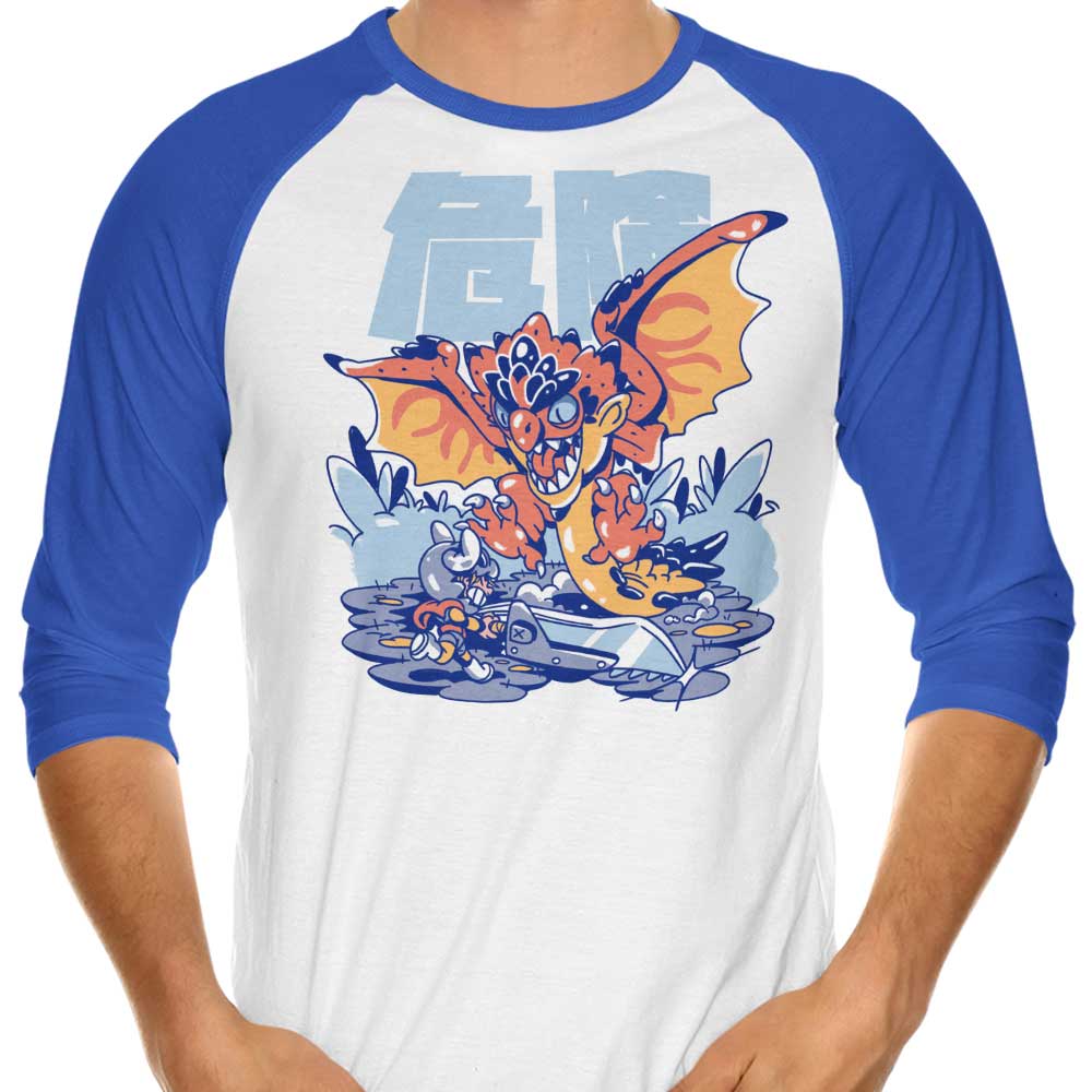 Sketchdemao's Rage Assault - Three - Quarter Sleeve Raglan Style T - Shirt