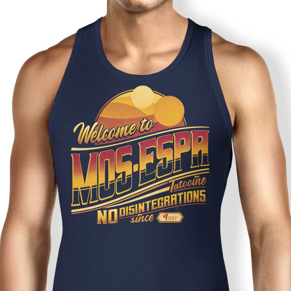Teesgeex's Comfortable Mos Espa Welcome Tank Tops for All Genders