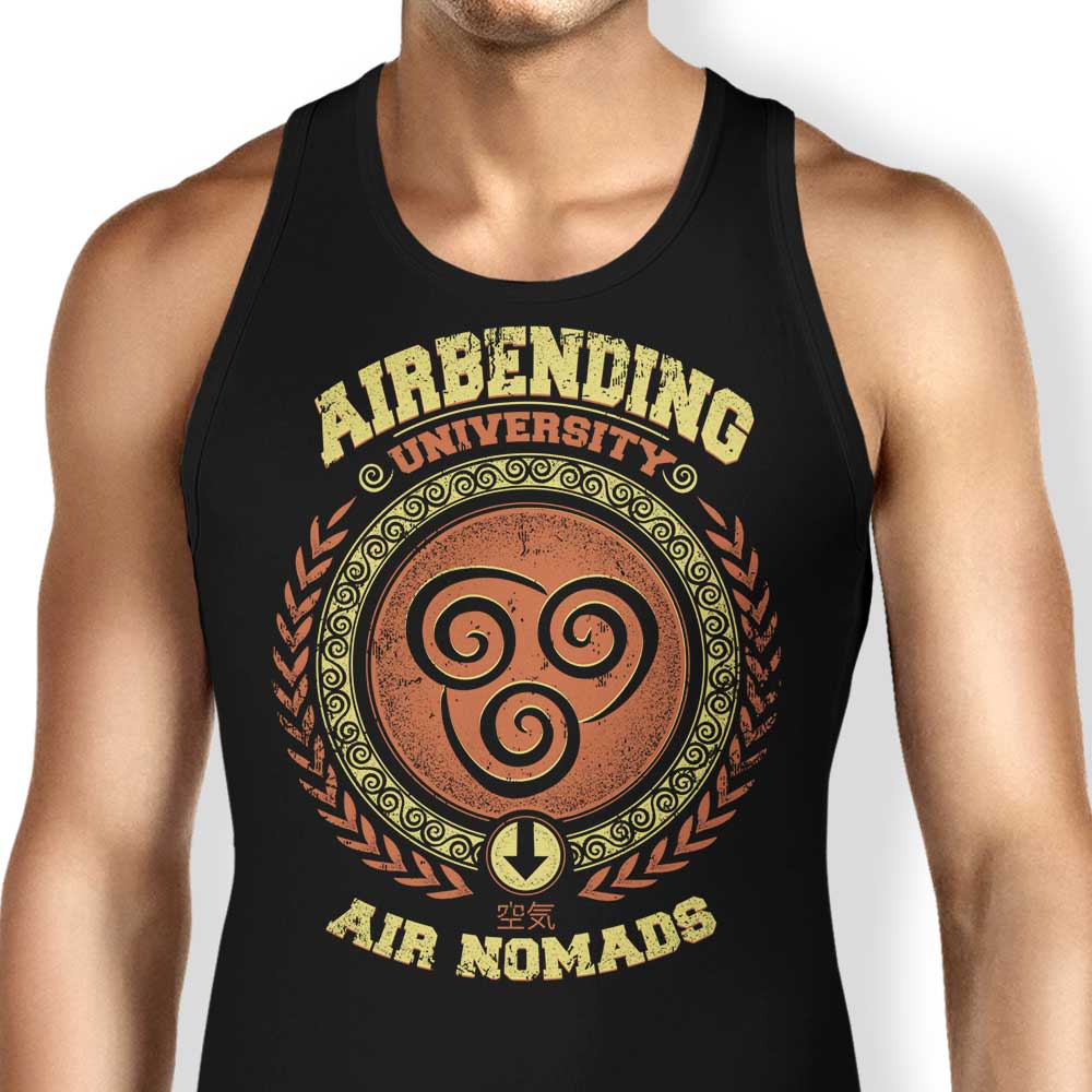 Typhoonic Art's Airbending University Comfortable Tank Tops for Men and Women