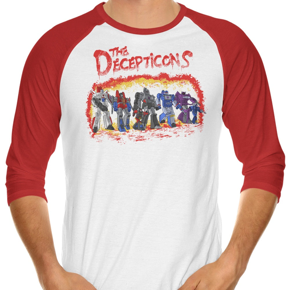 The Decepticons Brand 3/4 Sleeve Raglan Style Casual T-Shirt for Fashion Lovers