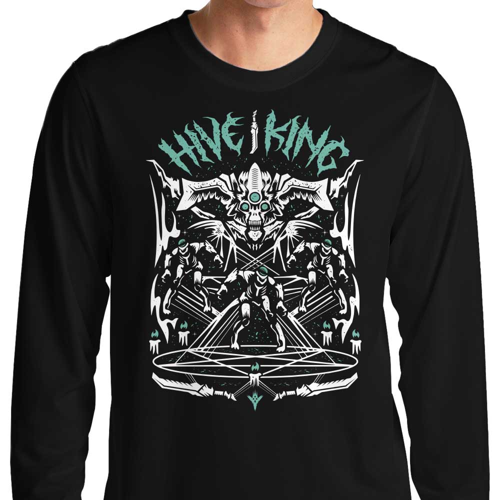 Logozaste's Premium Long Sleeve Hive King T - Shirt for All Sizes