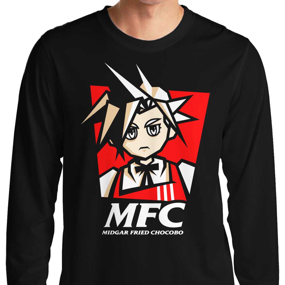 Comfortable Long Sleeve 'Midgar Fried Chocobo' T - Shirt by Demonigote