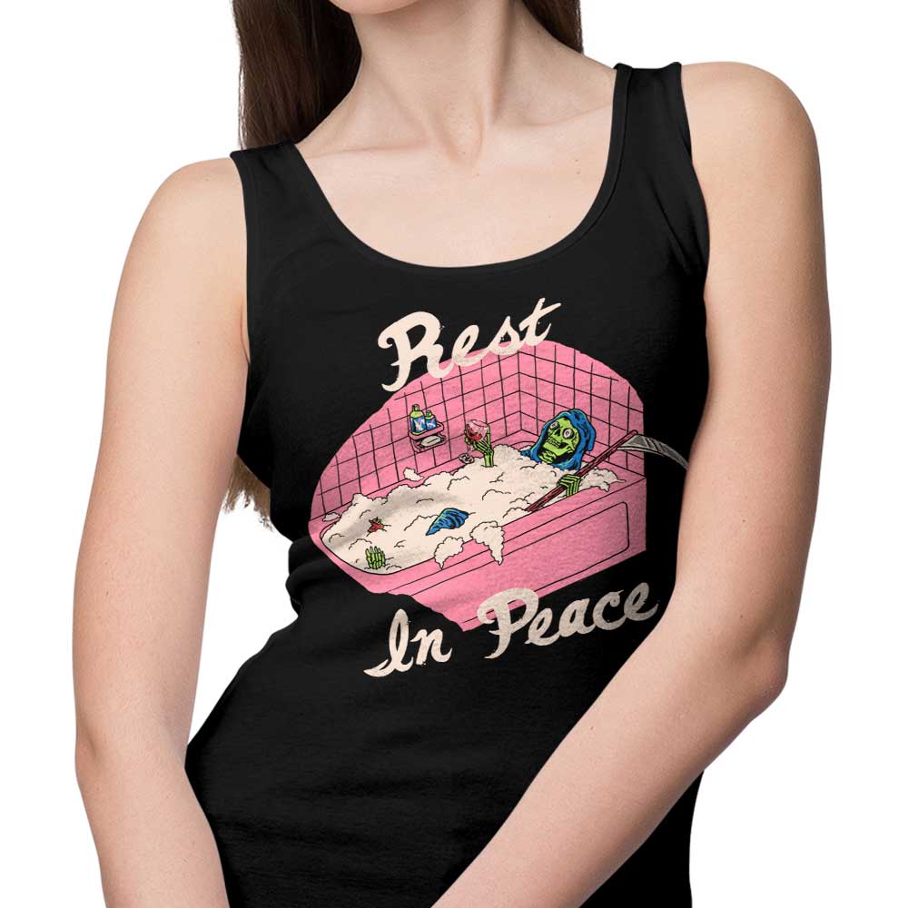 Comfortable 'Rest in Peace' Men's and Women's Tank Tops
