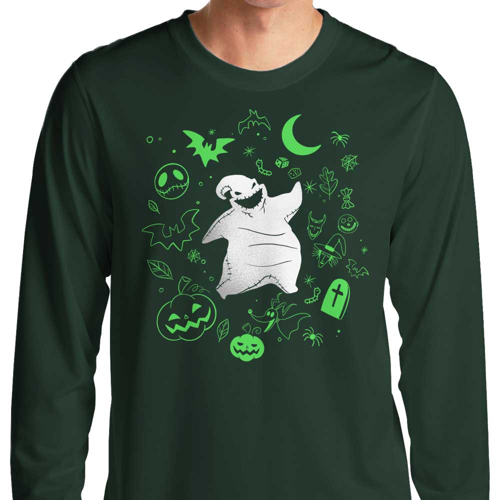 Boogie Man Doodle Stylish Long Sleeve Crewneck T-Shirt for All Sizes