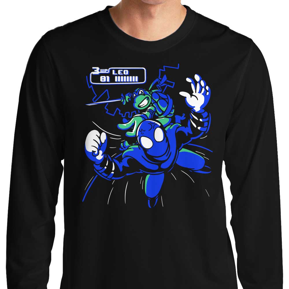 Arcade Leo Long Sleeve Crewneck T - Shirt by Fitas Artwork