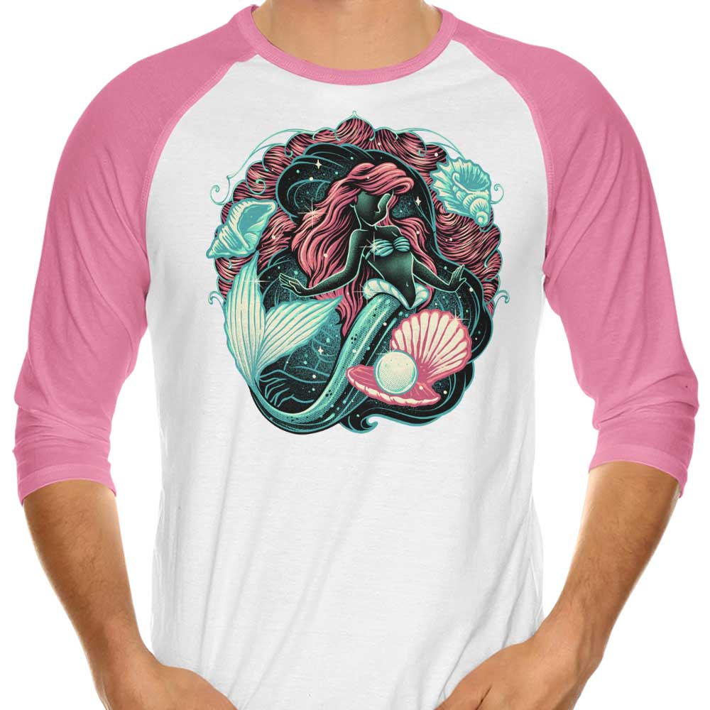 3/4 Sleeve Raglan T-Shirt: 'Under the Sea of Stars' Design