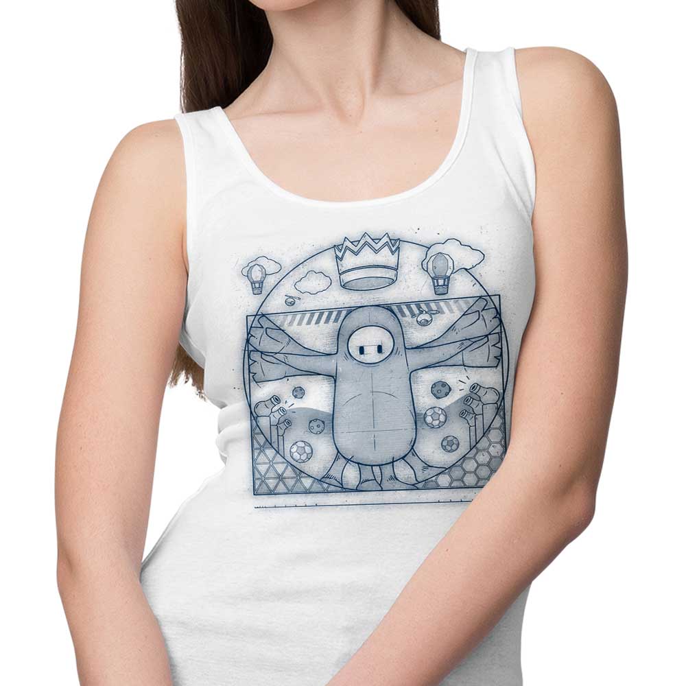 Comfortable Getsousa Virtruvian Guy Tank Tops for Men and Women