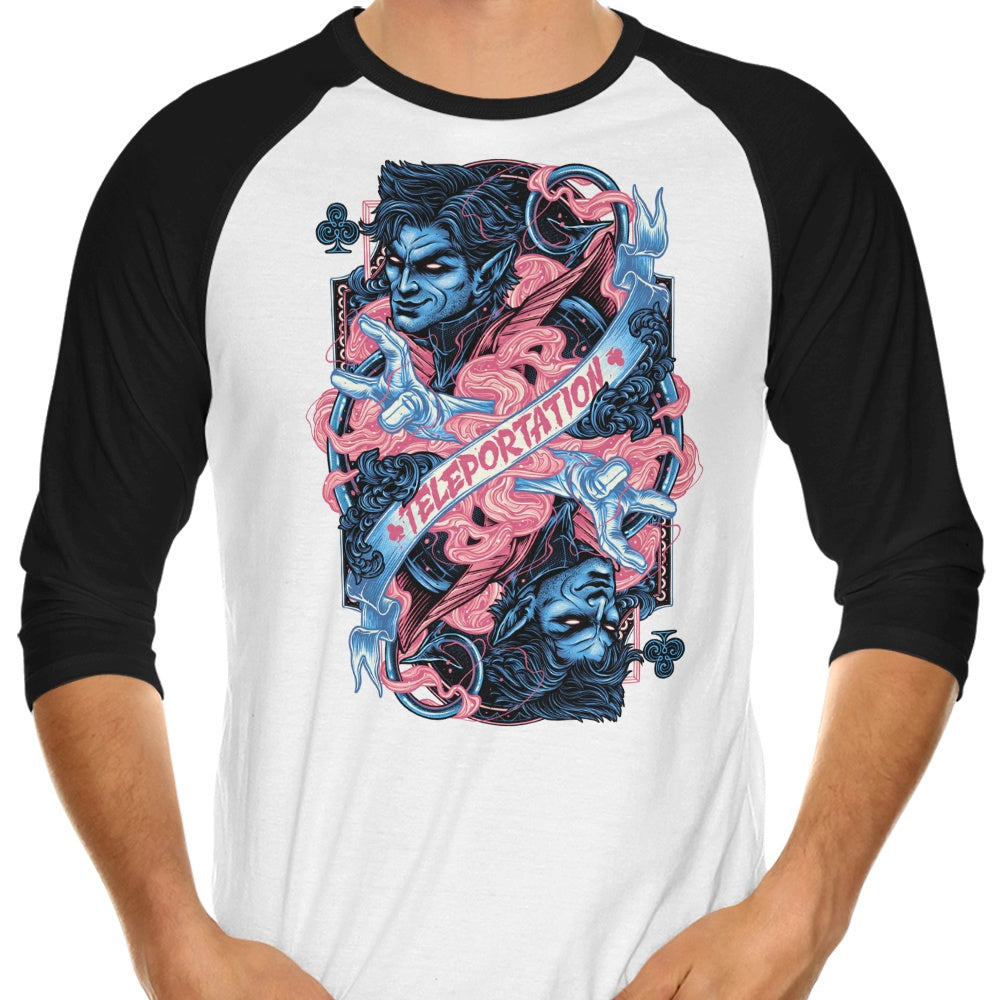 Glitchygorilla's Teleportation 3/4 Sleeve Raglan Stylish T-Shirt