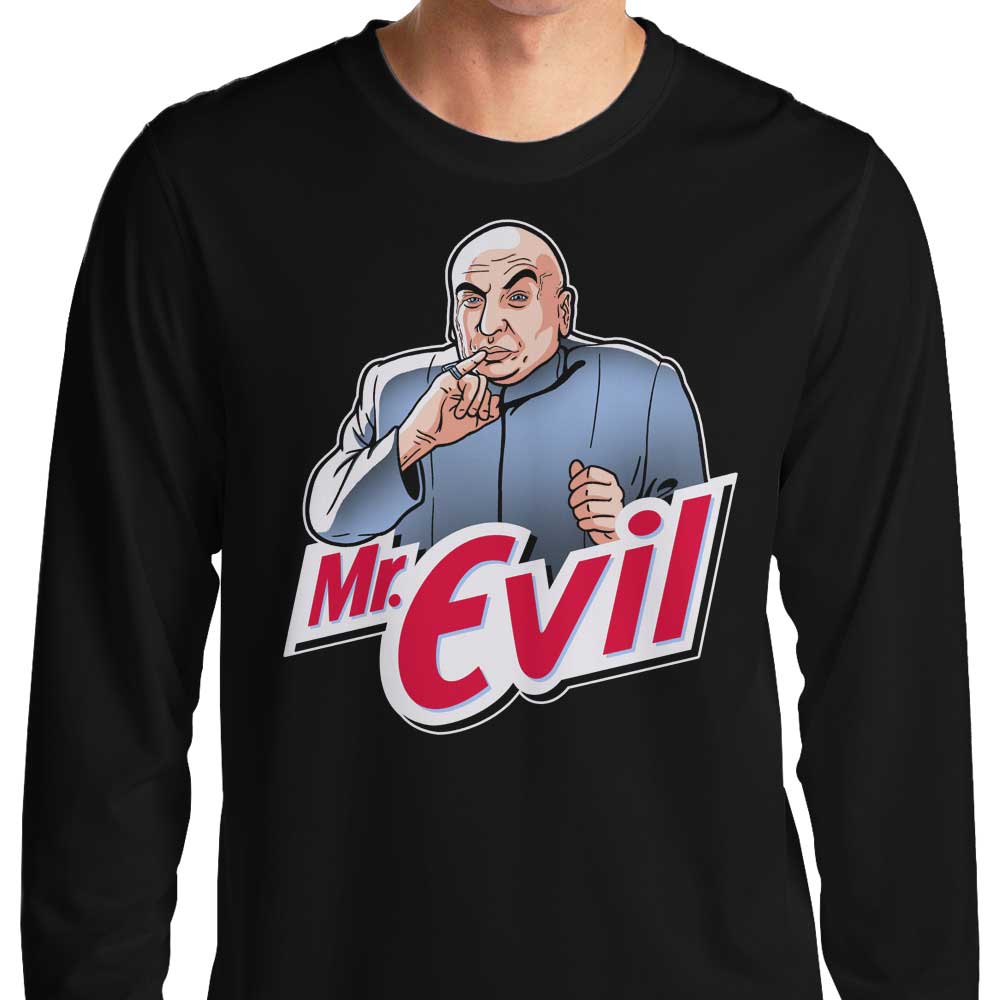 Mr. Evil Stylish Long Sleeve Crewneck T-Shirt