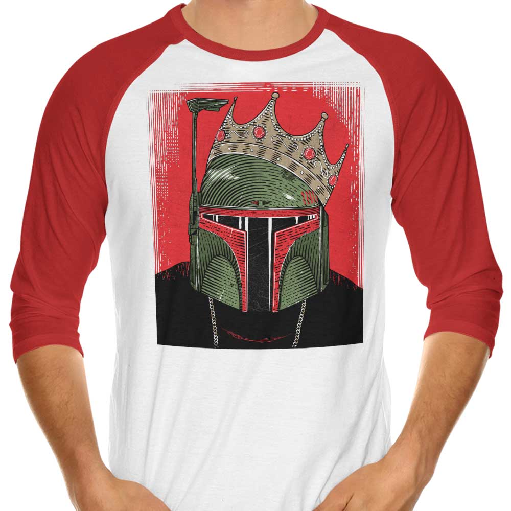 Eye - catching Notorious BOBA 3/4 Sleeve Raglan Style T - Shirt