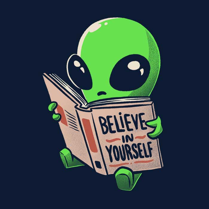 Inspiring 'Believe in Yourself' 3/4 Sleeve Raglan Style T-Shirt for Self - Empowerment