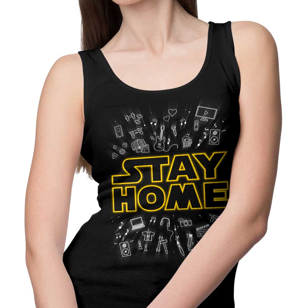 Comfortable 'Stay Home' Unisex and Women's Tank Tops