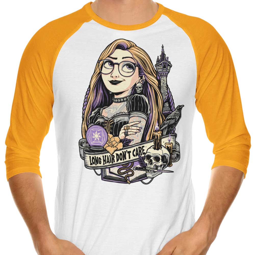 Don't Care About Long Hair - Stylish 3/4 Sleeve Raglan T-Shirt