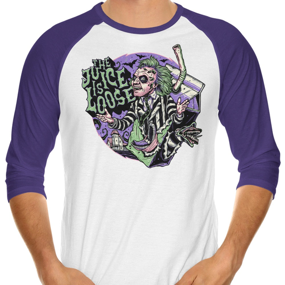 The Juice Branded Three - Quarter Sleeve Raglan Style T - Shirt