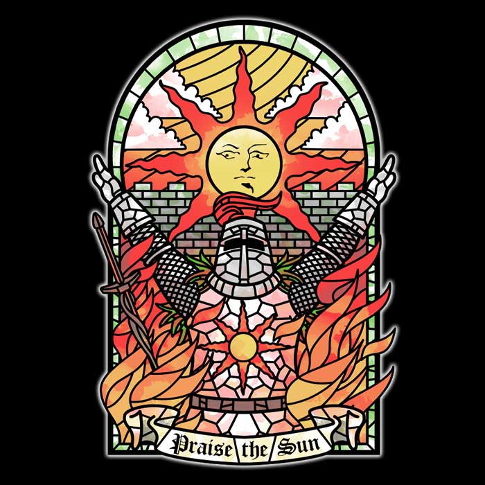 3/4 Sleeve Raglan T-Shirt - 'Church of the Sun' by AutoSave