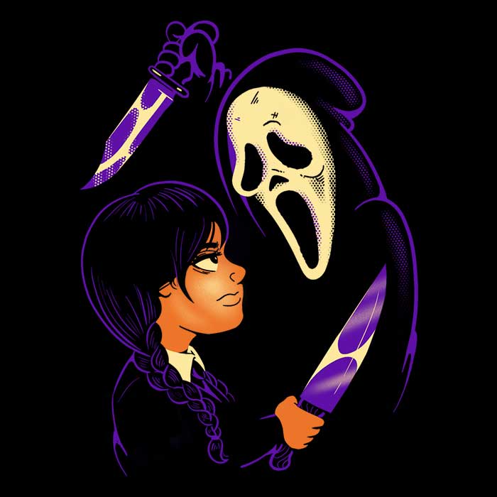 Spooky Ghosts and Freaks Design Long Sleeve T - Shirt for All Sizes