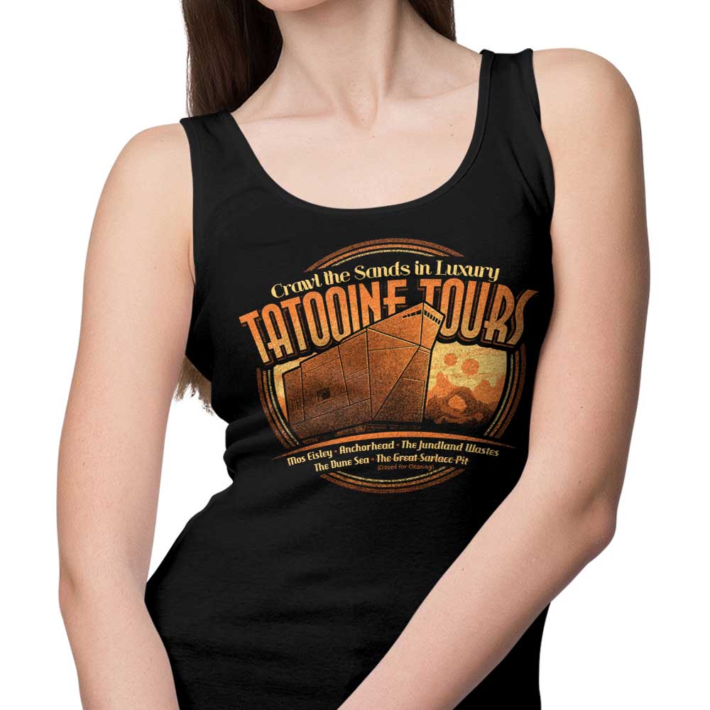 Cory Freeman Design Tatooine Tours Men's and Women's Unisex Comfortable Tank Tops