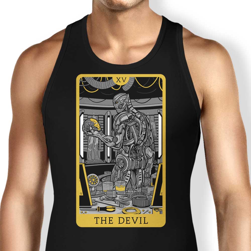 Tarot Themed Devil Design Men's and Women's Unisex Tank Top