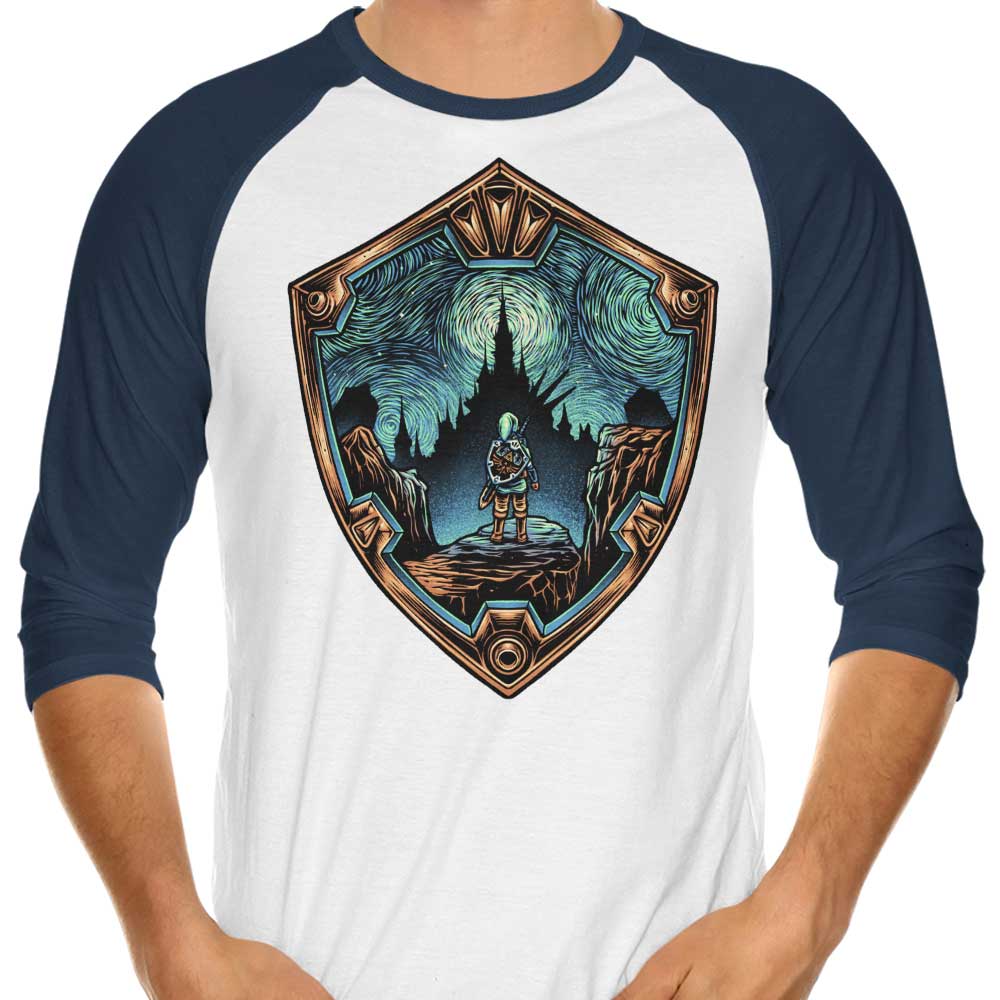 Destiny in the Horizon Stylish 3/4 Sleeve Raglan Casual T-Shirt