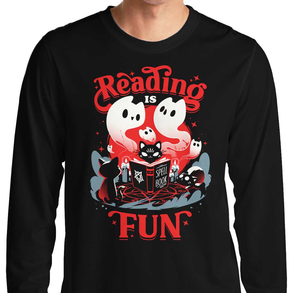 Super Fun Spell Books Long Sleeve Casual T-Shirt