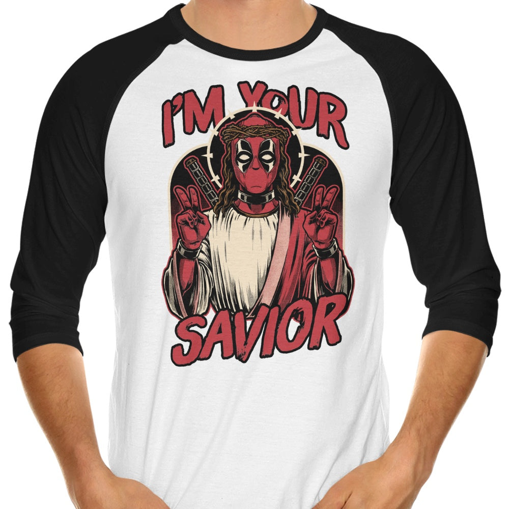 Studio Mootant's Savior - 3/4 Sleeve Raglan Style T-Shirt