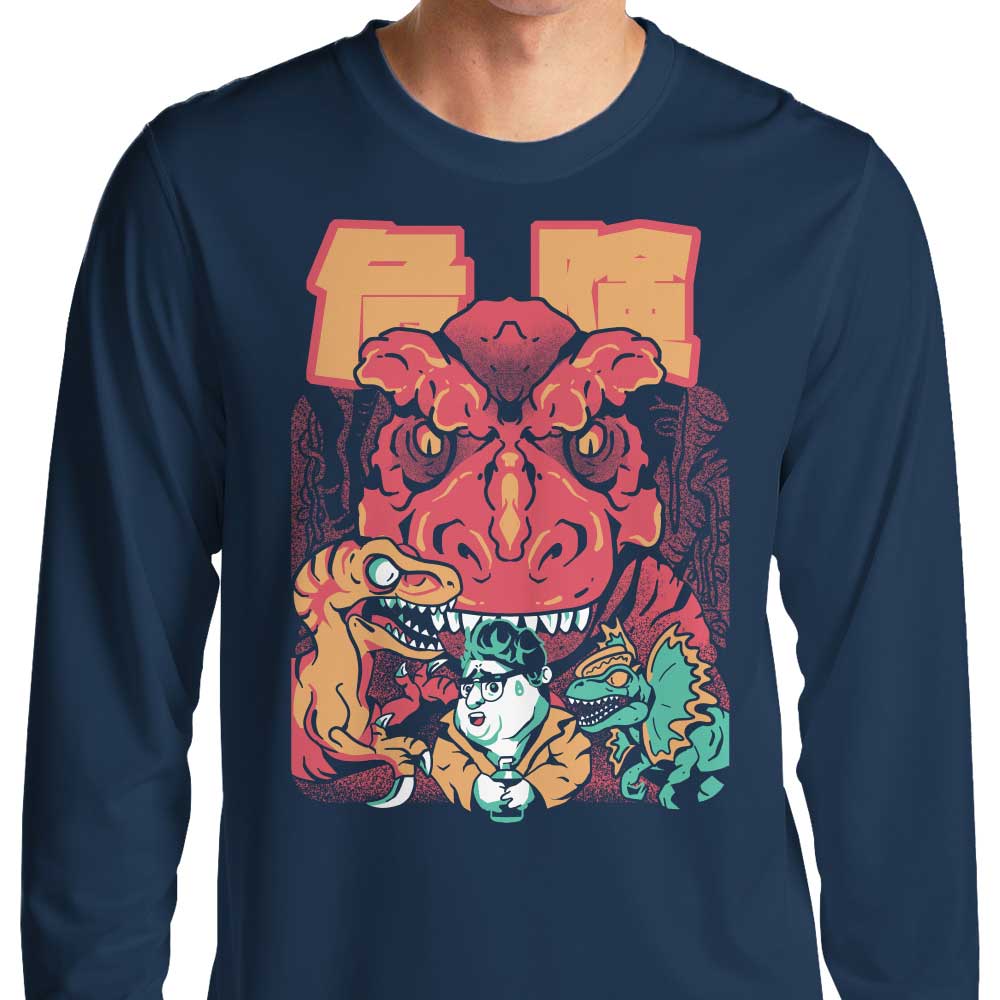 Sketchdemao's 'Dennis in Trouble' Long Sleeve Crewneck T - Shirt for Men and Women