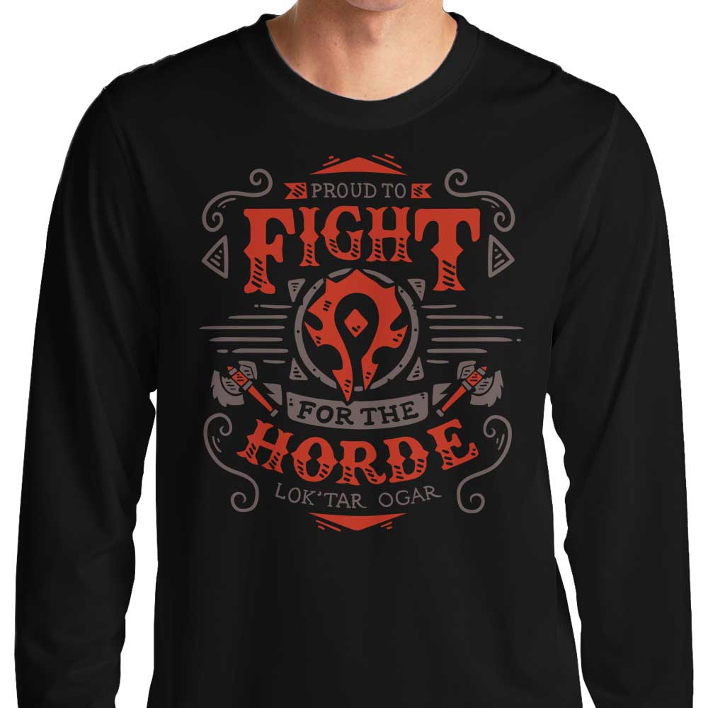 Typhoonic Art's 'Fight for the Horde' Comfortable Long Sleeve T - Shirt