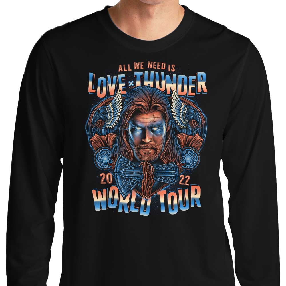 Glitchygorilla Thunder World Tour Comfortable Long Sleeve T - Shirt