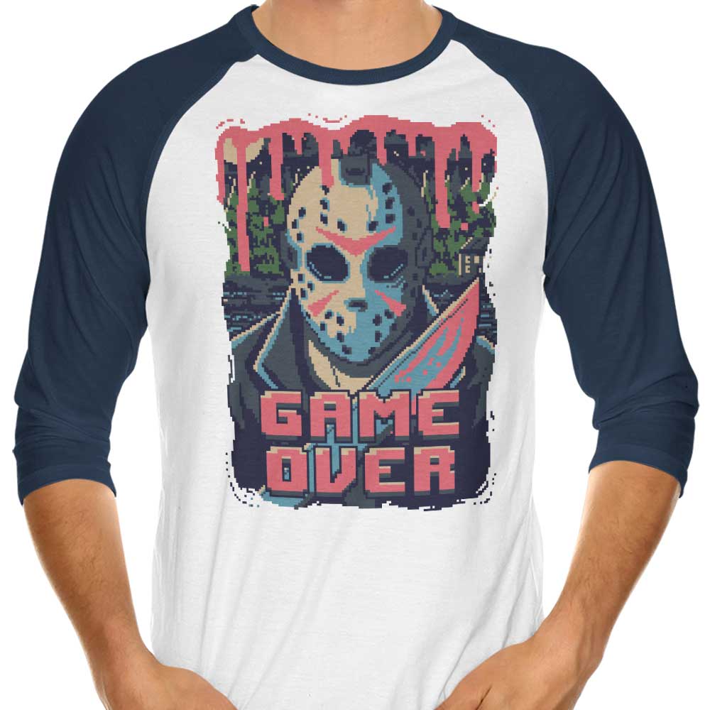 Pixel 13 Three - Quarter Sleeve Raglan Style T - Shirt for Fashion Enthusiasts