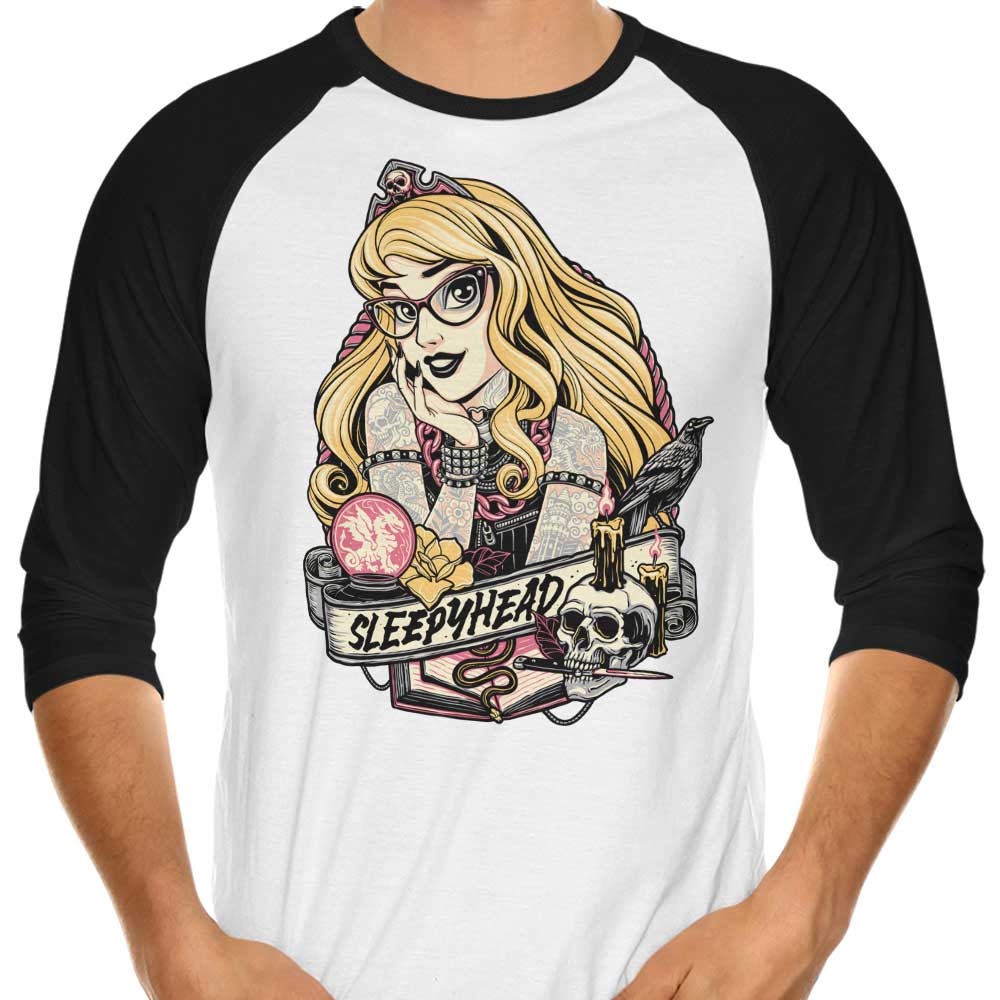 Comfortable Sleepyhead 3/4 Sleeve Raglan Style T-Shirt for Relaxing