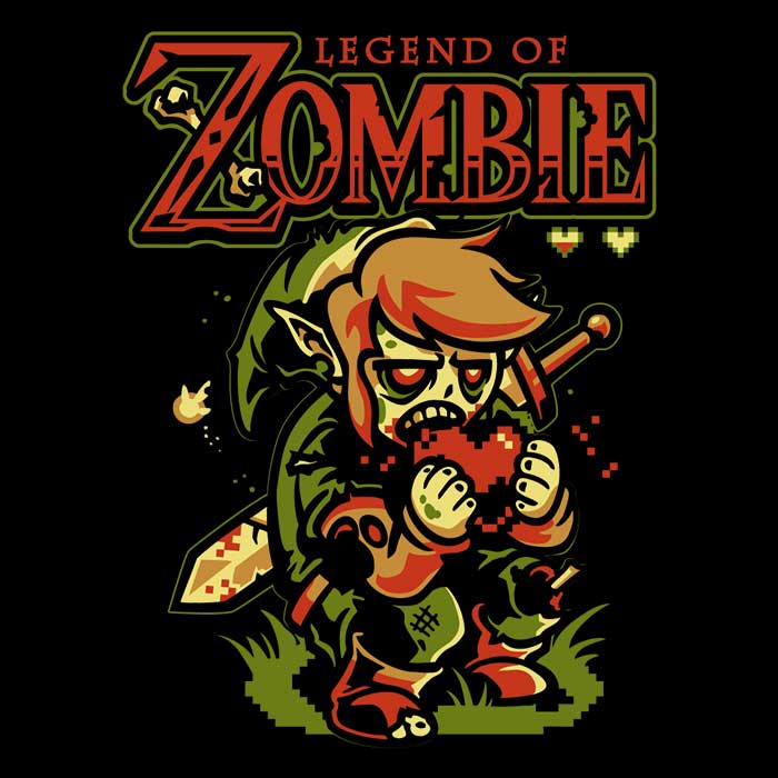 3/4 Sleeve Raglan T-Shirt Featuring the Legend of Zombies