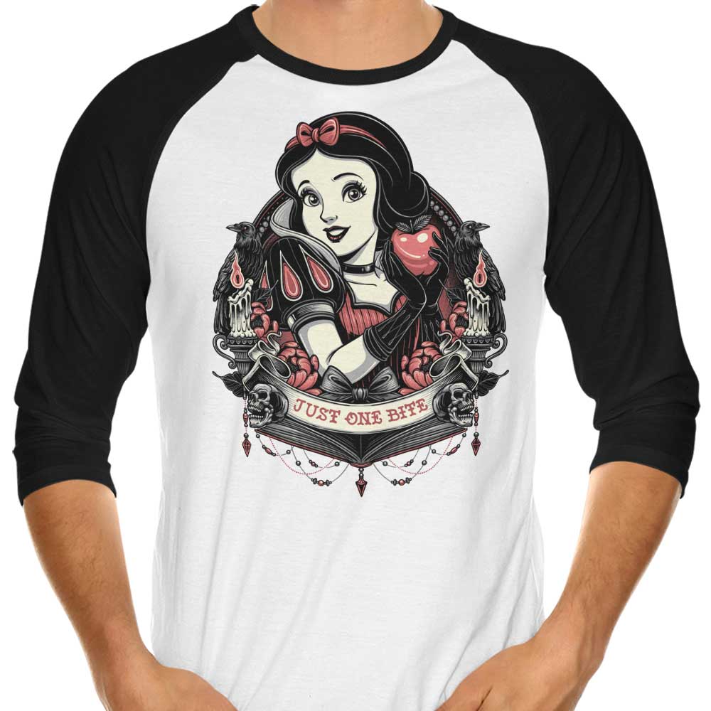 Glitchygorilla's Tempting 3/4 Sleeve Raglan T-Shirt - Just One Bite