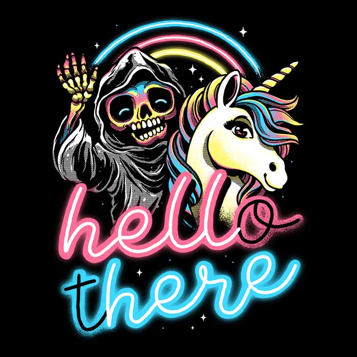 Glitchygorilla Comfortable and Lightweight 'Hello There' Tank Tops for Men and Women