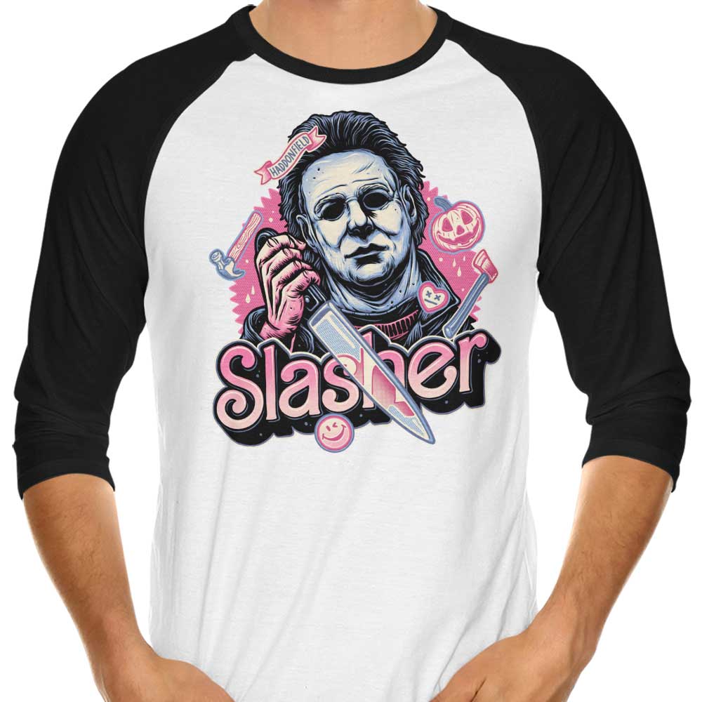 Momma Gorilla's Slasher Love 3/4 Sleeve Raglan Stylish T-Shirt