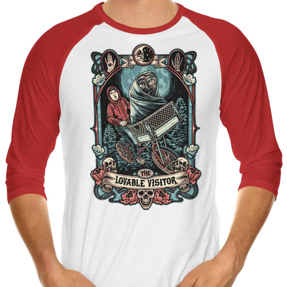 The Adorable Visitor 3/4 Sleeve Raglan Style T-Shirt for Casual Wear