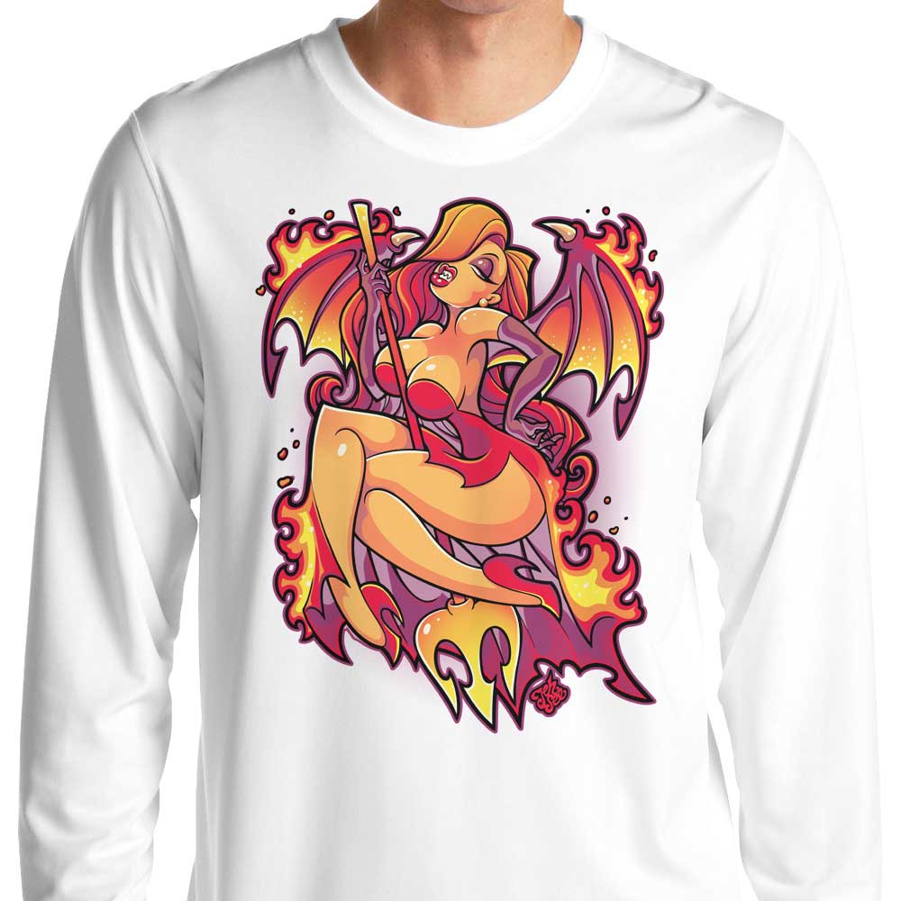 Jehsee's Fiery Long Sleeve T-Shirt - Crewneck Style