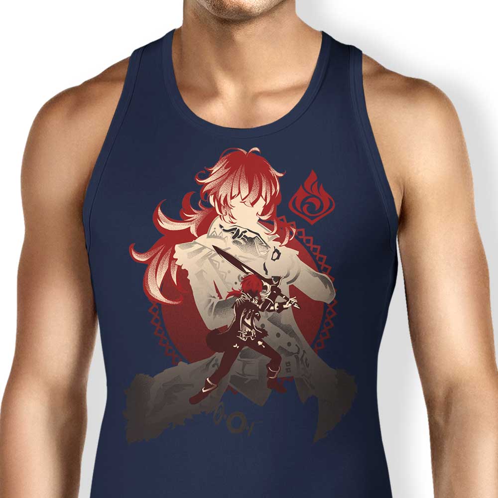 Diluc Dark Side of Dawn-themed Unisex and Women's Tank Tops