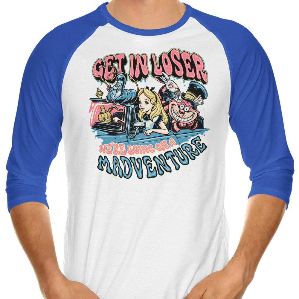 Momma Gorilla's Madventure 3/4 Sleeve Raglan Casual T-Shirt for Everyday Wear