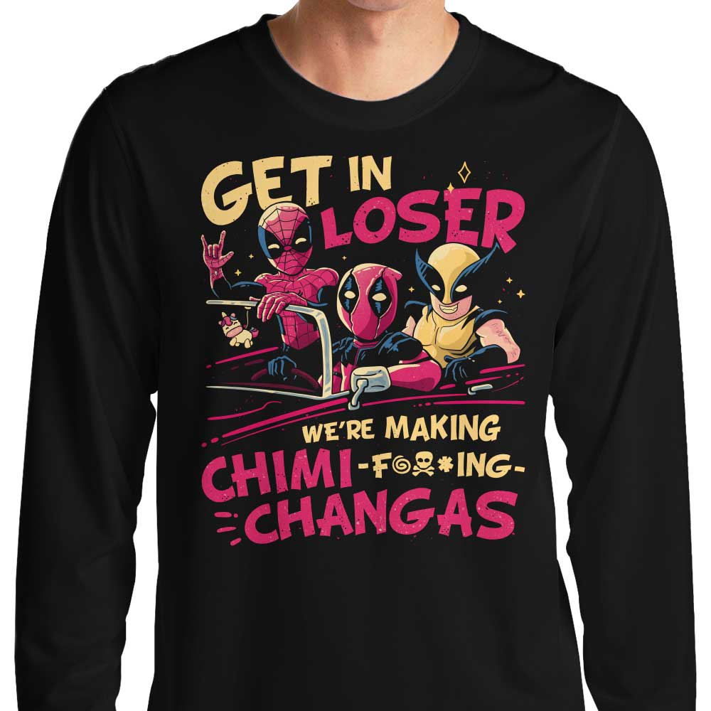 Long Sleeve 'We're Making Chimichangas' T-Shirt for Fashion Enthusiasts