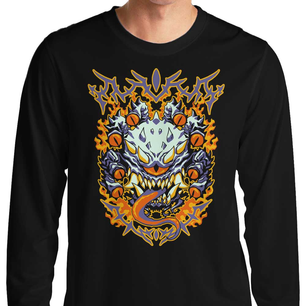 Eye of the Beholder Stylish Long Sleeve Crewneck T - Shirt by 1wing