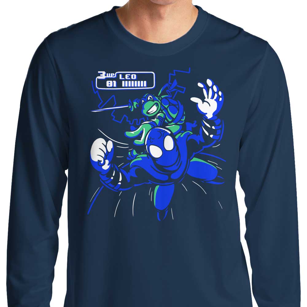 Arcade Leo Long Sleeve Crewneck T - Shirt by Fitas Artwork