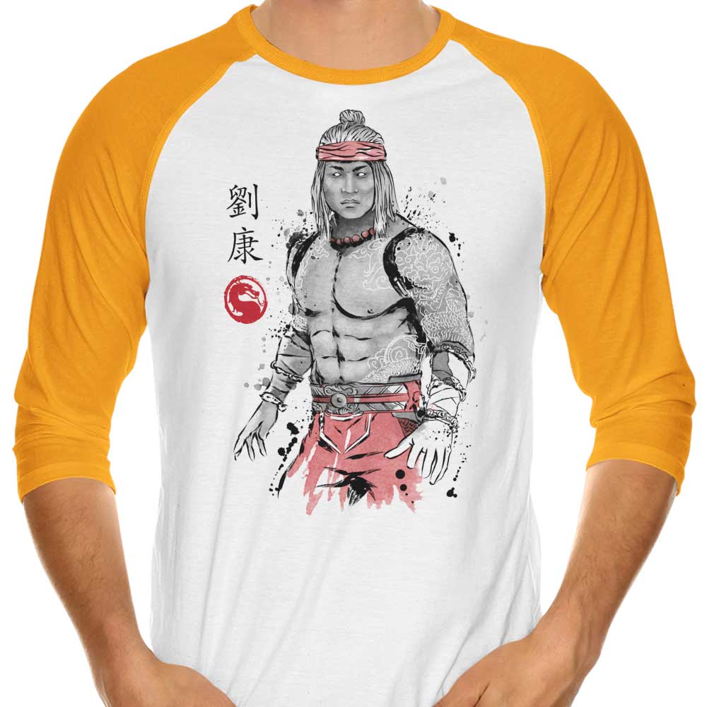 The Selected One Sumi-e Artistic 3/4 Sleeve Raglan Style T - Shirt