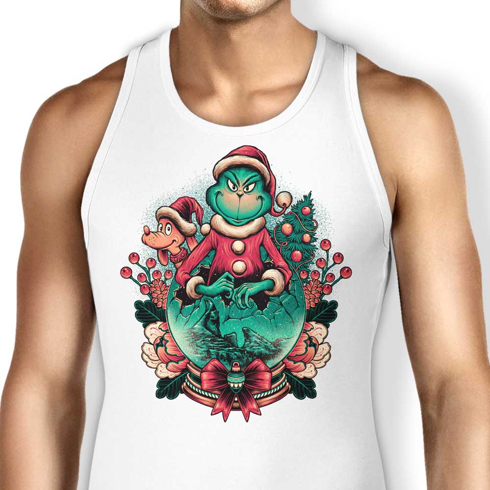 Glitchygorilla's Christmas Grumpy Unisex and Women's Tank Tops