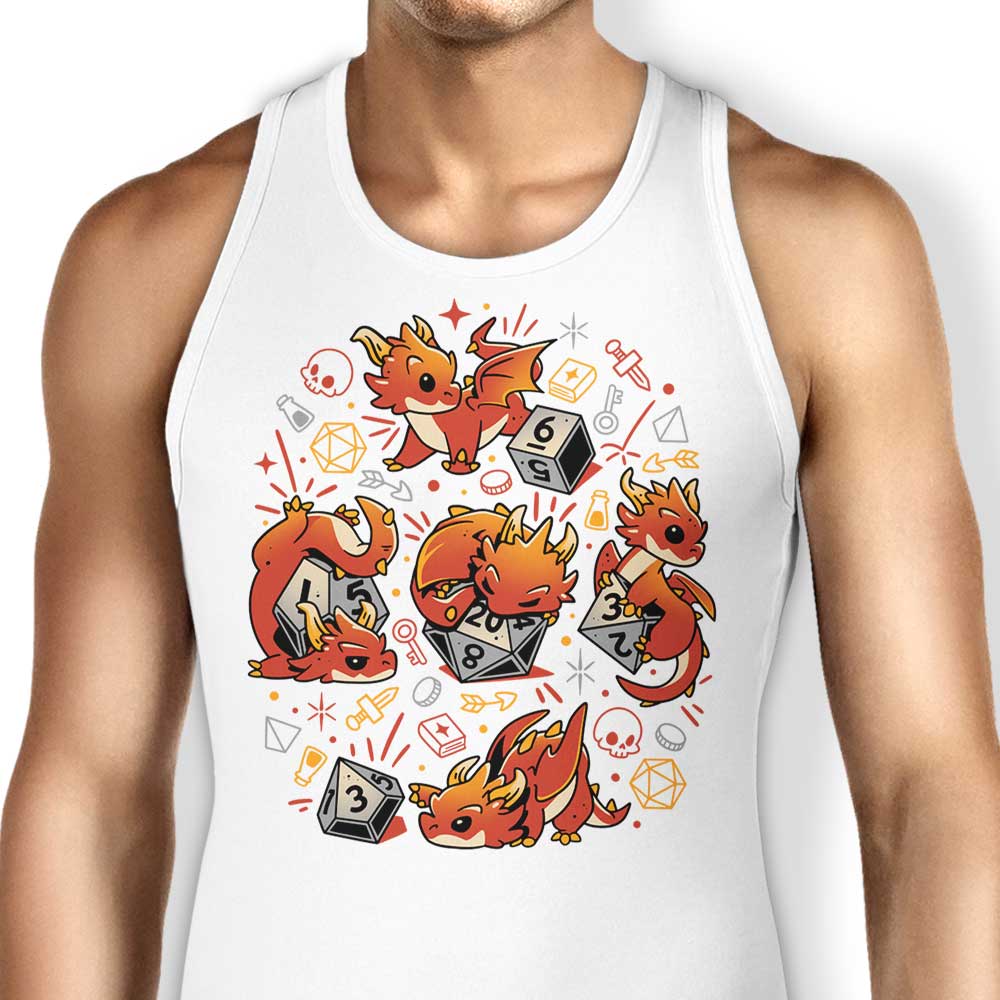 Snouleaf's Adorable Tiny Dragon Dice Print Tank Top