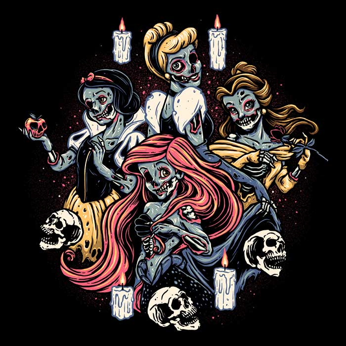 Momma Gorilla's Undead Princesses-themed Men's and Women's Tank Tops