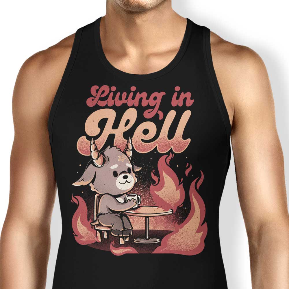 Edu.ely's 'Living in Hell' Comfortable Unisex and Women's Tank Tops