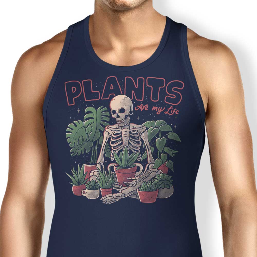 Edu.ely's 'Plants are My Life' Men's and Women's Unisex Comfortable Tank Tops