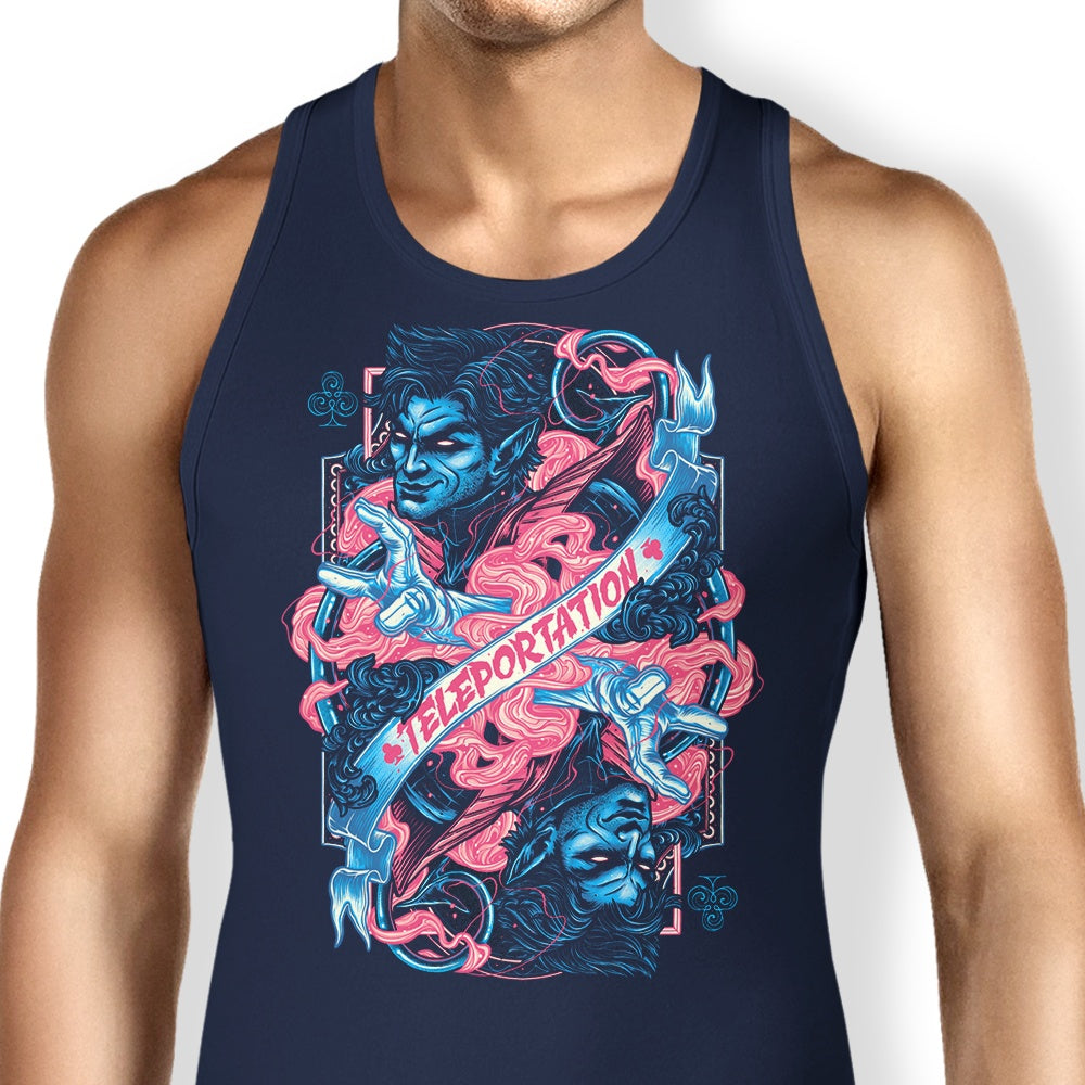 Teleportation Design Tank Top for Casual Wear