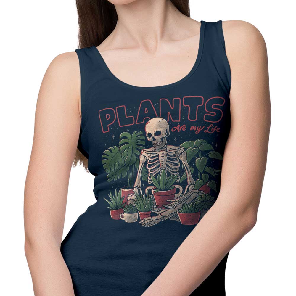 Edu.ely's 'Plants are My Life' Men's and Women's Unisex Comfortable Tank Tops