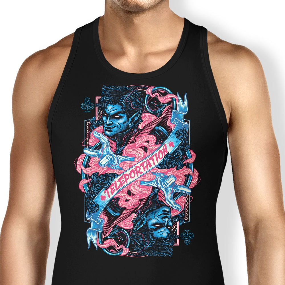 Teleportation Design Tank Top for Casual Wear